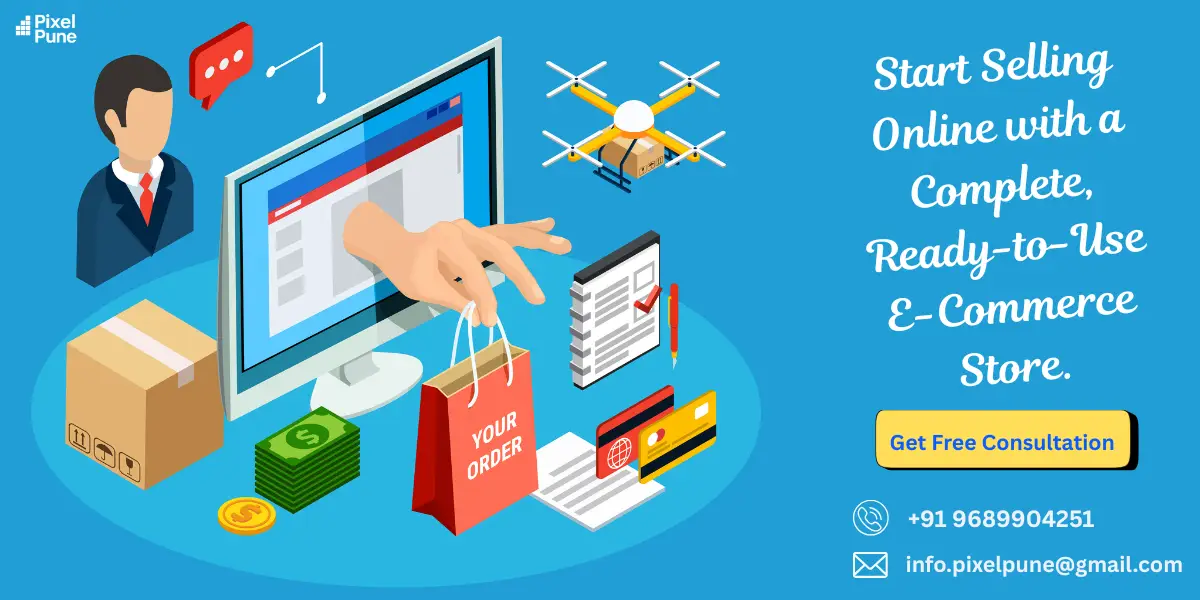 e-commerce setup Pune online store setup services Amazon/Flipkart seller setup e-commerce website design Pune